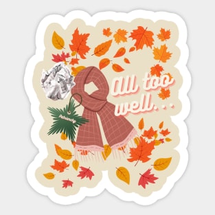 All Too Well Sticker